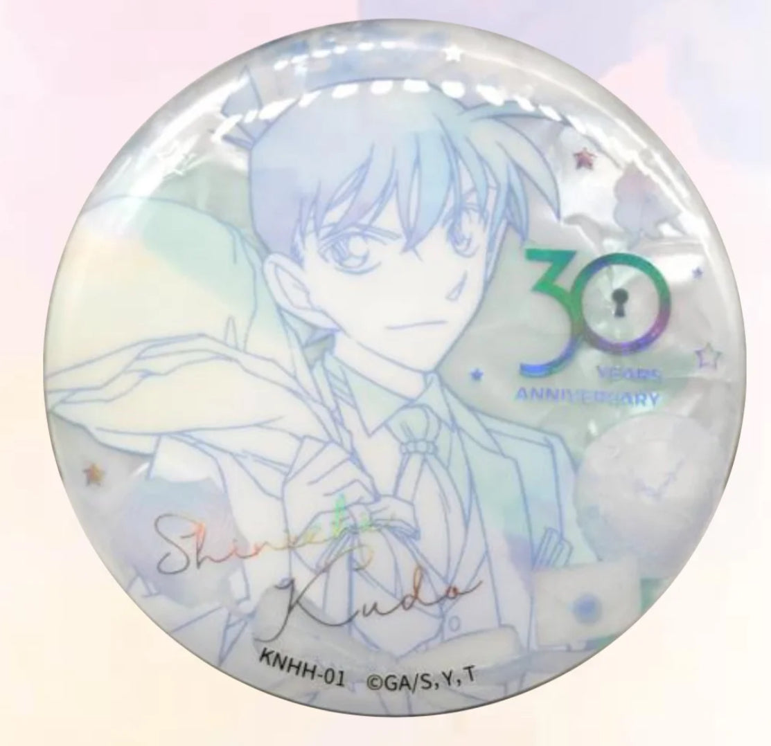 コナン KAYOU 30周年 白磁風缶バッジ