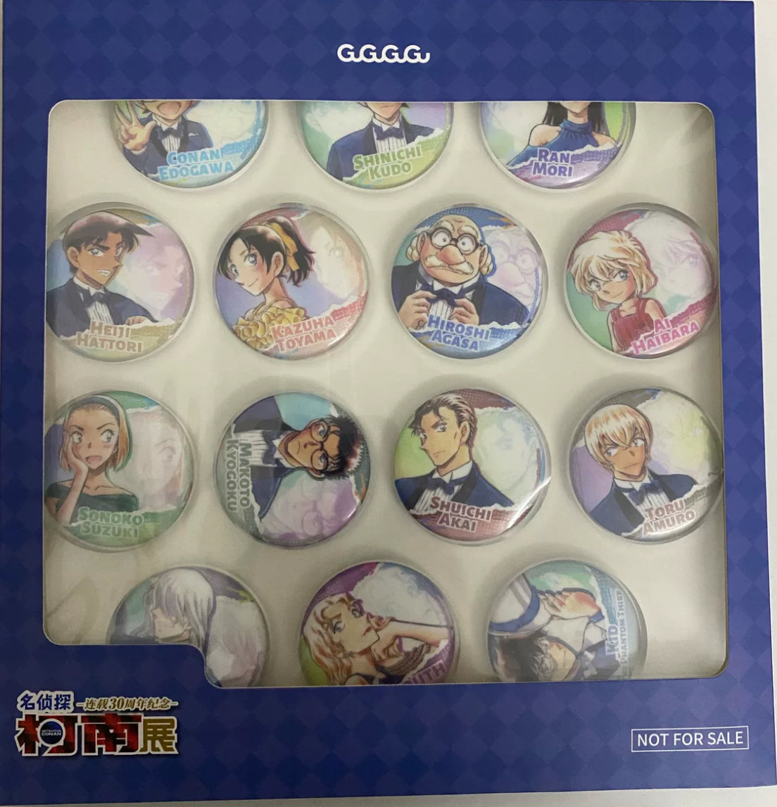コナン30周年展 缶バッジ セット 深圳展限定 – 青い小猫