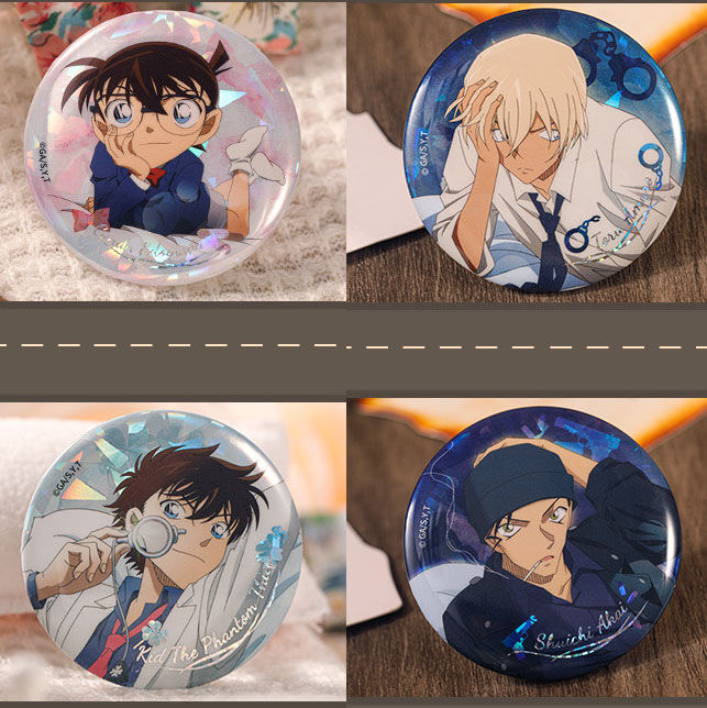 コナン 寝そべりシリーズ Sleep 缶バッジ Set