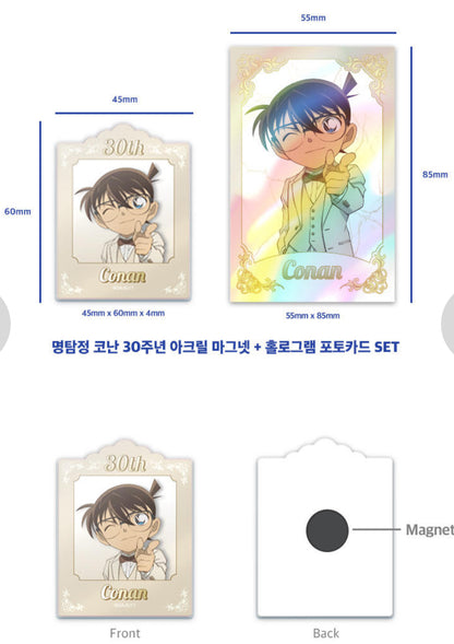 コナン 韓国　アクリルマグネット＆ホロカード