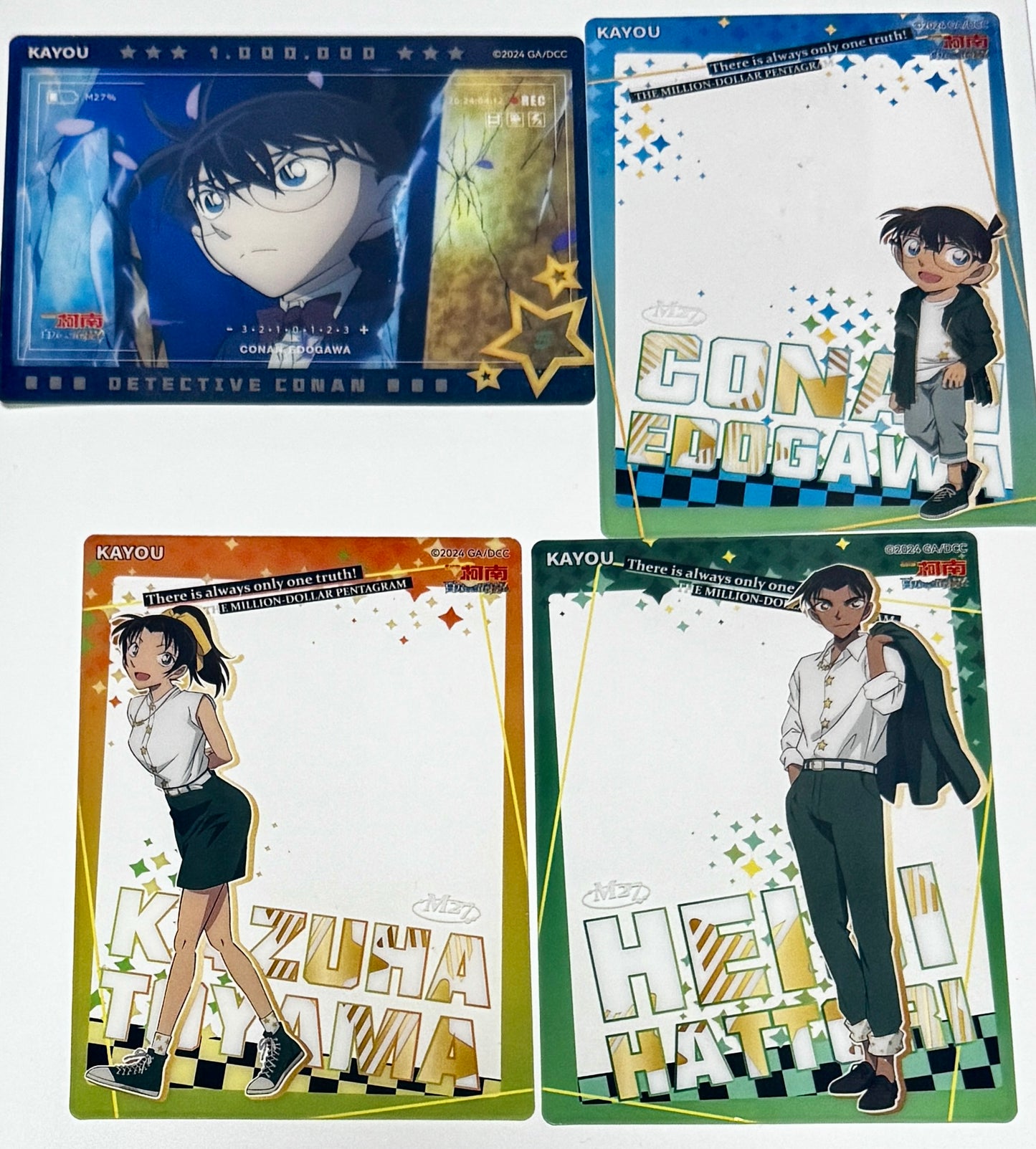 コナン  KAYOU トレーディングクリアカード　耀夜版　　平次＆和葉　　コナン