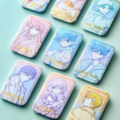 【予約】コナン　永遠の一瞬　箔押しスクエア缶バッジ　box【11月】