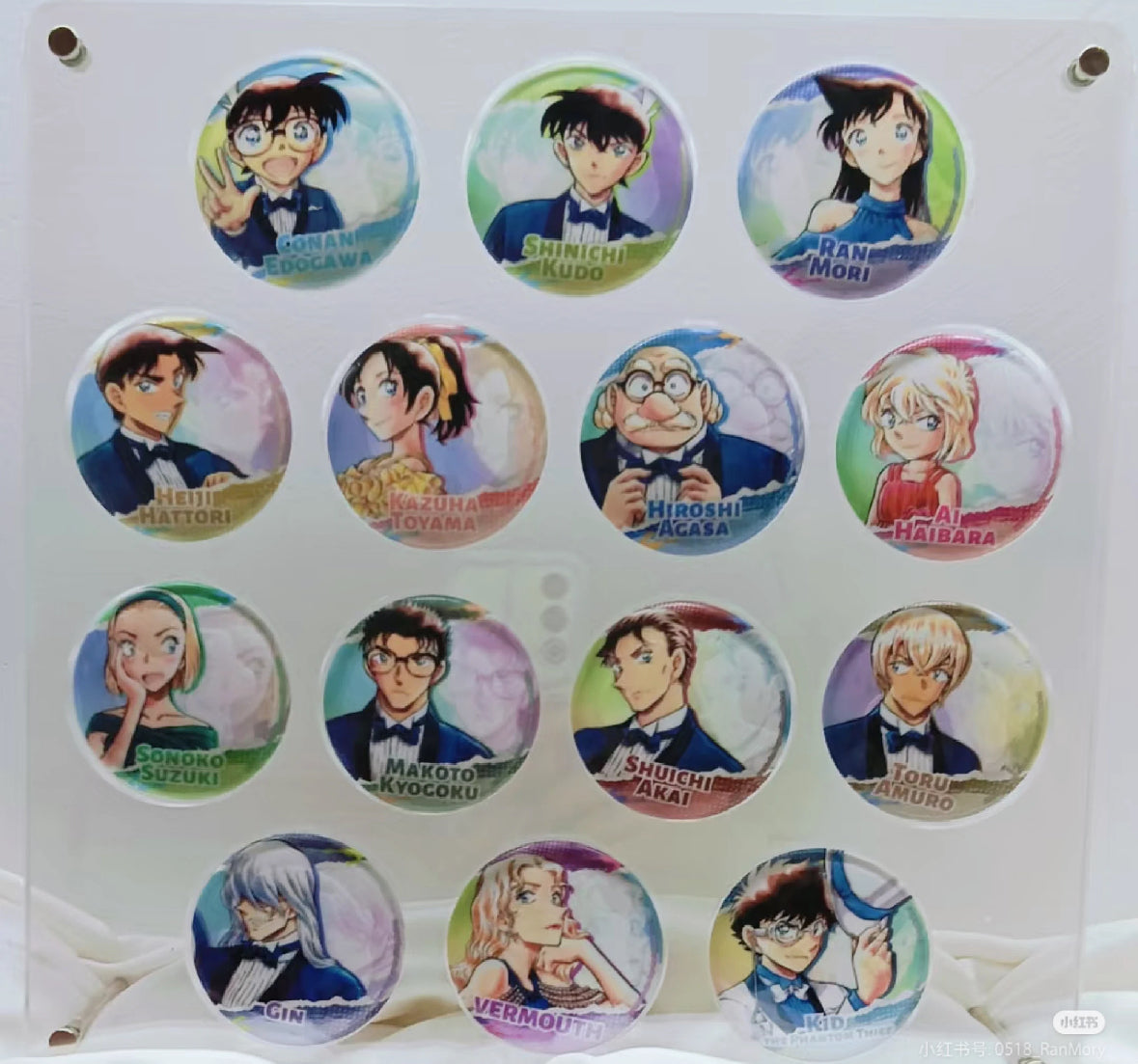 コナン３０周年展　缶バッジ　セット　深圳展限定