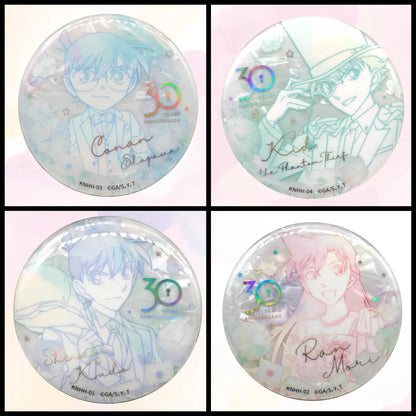 コナン KAYOU 30周年　白磁風缶バッジ