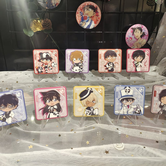 コナンカフェ 2022年 パンダ　缶バッジ  BOX